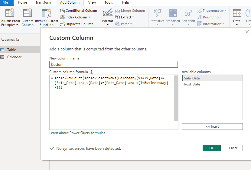Convert DAX to M - calculate business days - Microsoft Fabric Community