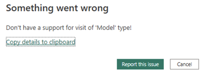 Error with converting a live query to direct query - Microsoft Fabric ...