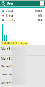 Display Count of Non Unique values in a column on ... - Microsoft ...