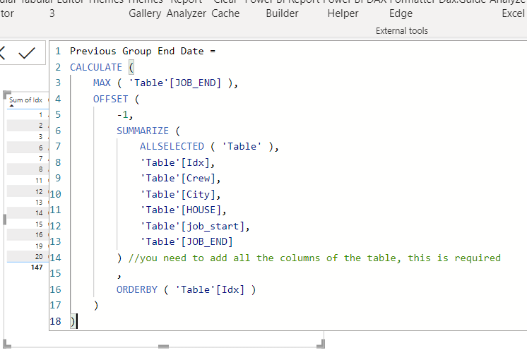Solved: Days Between Start Date and Previous Group End Dat ...