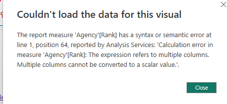 Rank in Card visual with filter - Microsoft Fabric Community