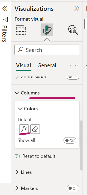 Solved: Column color according to the target - Microsoft Fabric Community