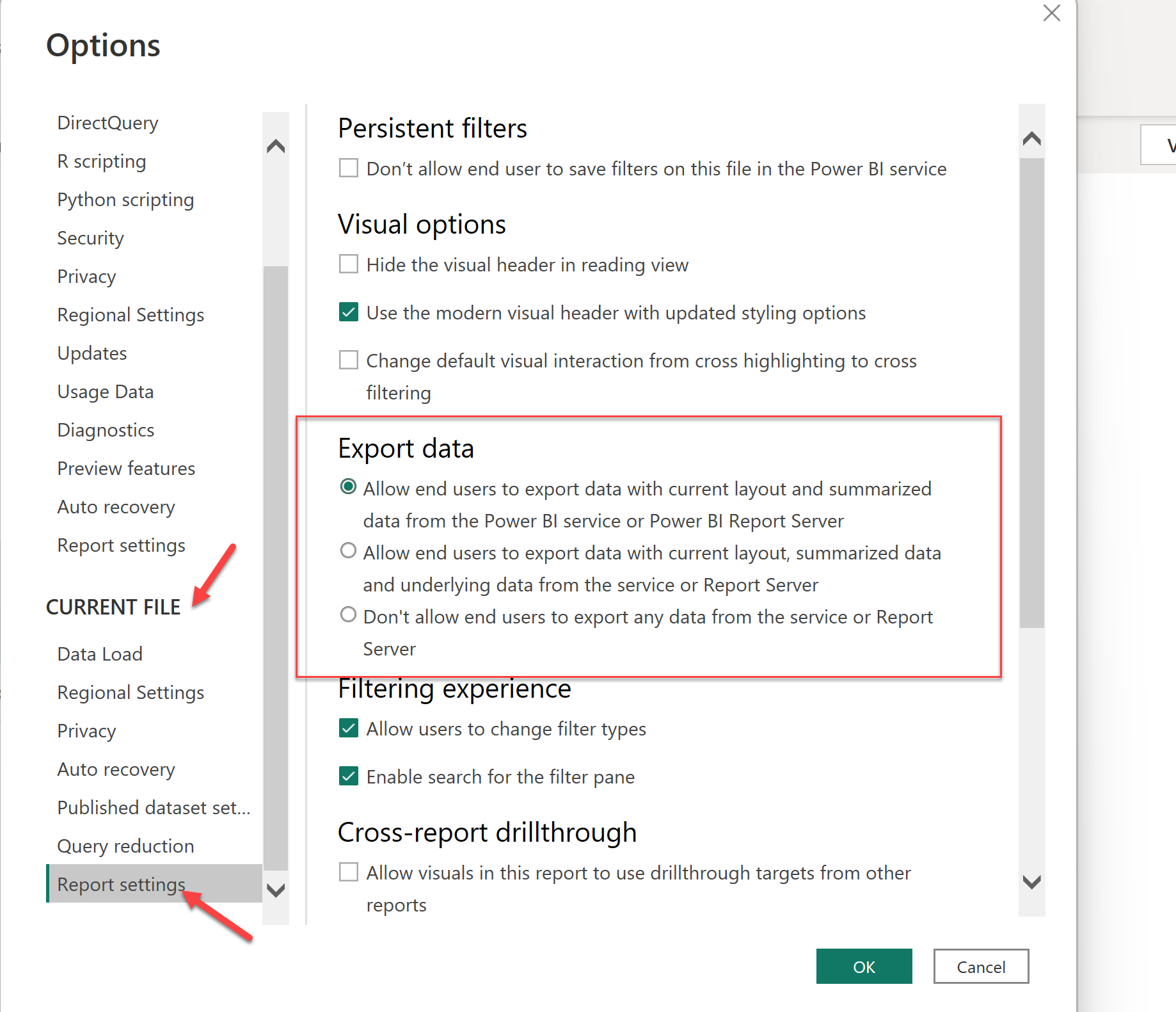 Permissions to export the report (end-users) - Microsoft Fabric Community