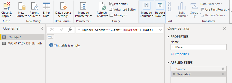 PowerBi and mdb - Microsoft Fabric Community