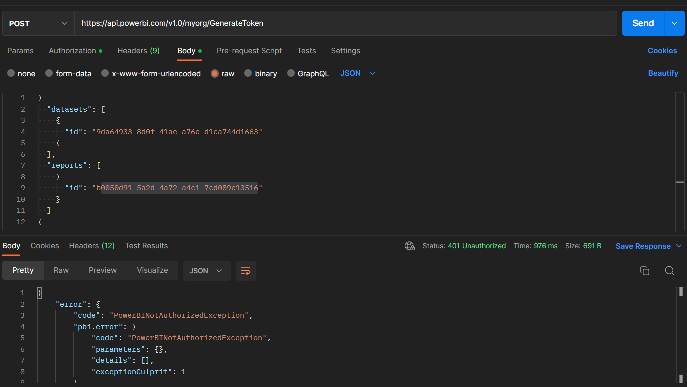 Issue embedding token - Dataset is not found - Microsoft Fabric Community
