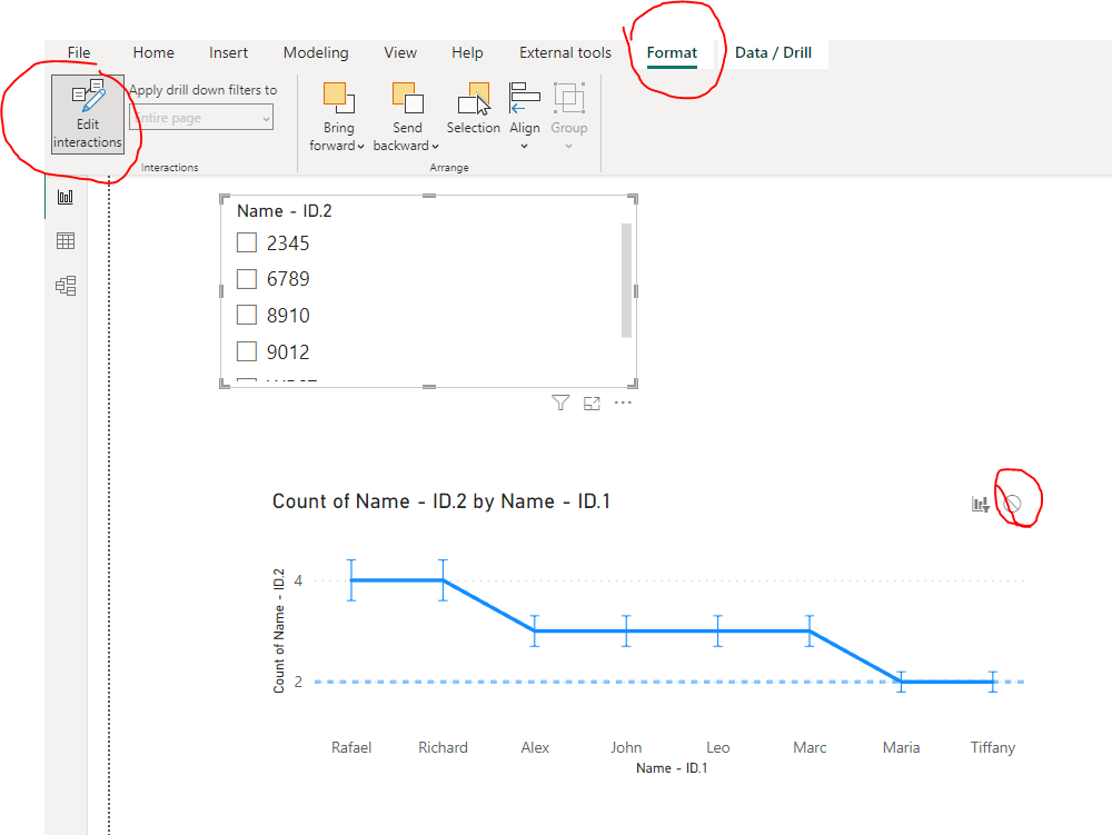 2 slicers - 1 for each column - Microsoft Fabric Community