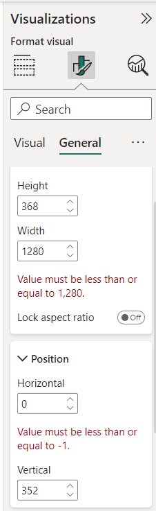 Issue with the visual size - Microsoft Fabric Community