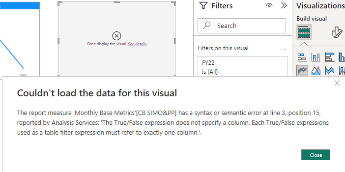 Solved: Dax measure isn't working. - Microsoft Fabric Community