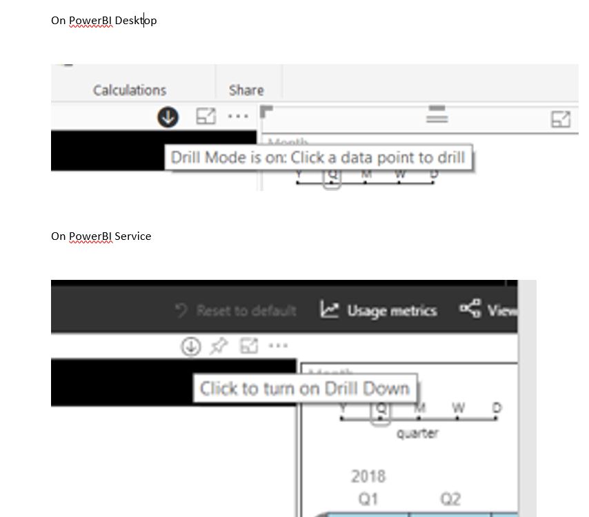 Drilldown Enable - Microsoft Fabric Community
