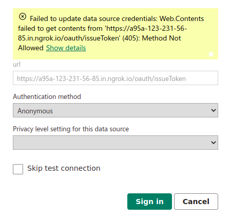 Unable to send a POST Request in Power Query - Microsoft Fabric Community