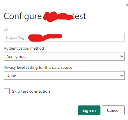 Failed to update data source credentials - API cal... - Microsoft ...