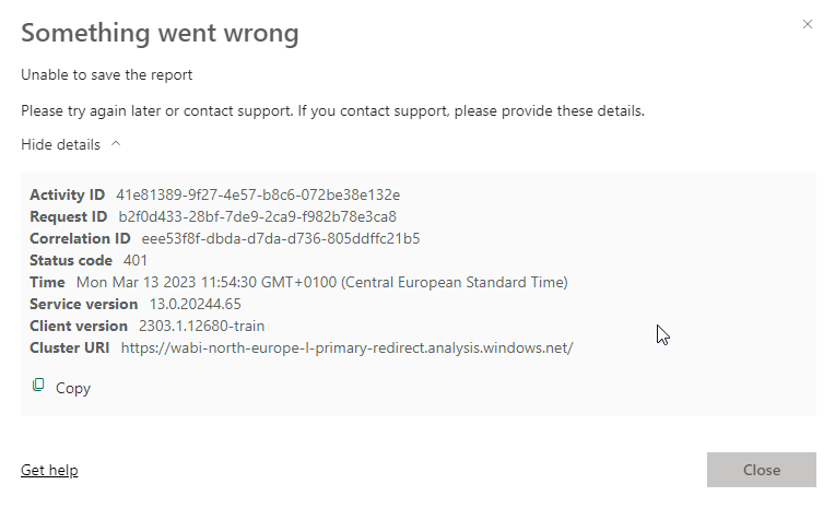 Power BI report in web service cannot be edited an... - Microsoft ...