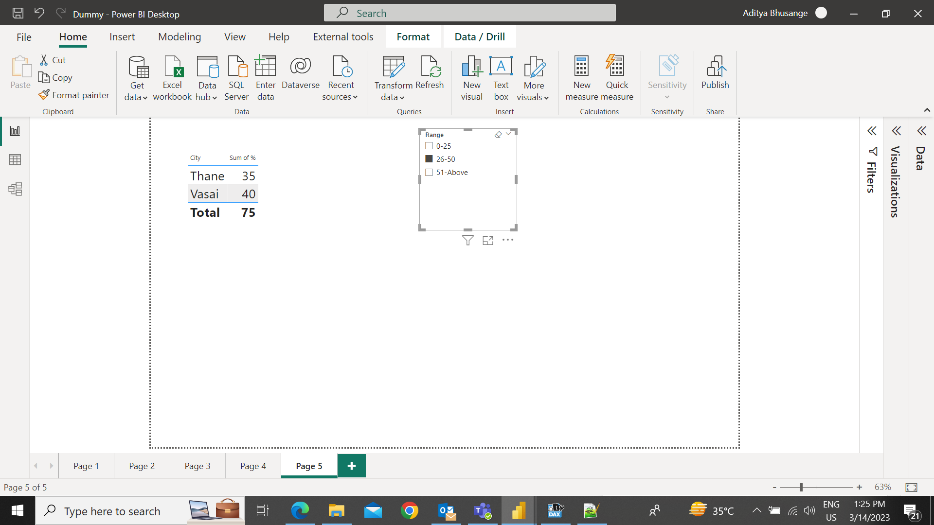 slicer with % range - Microsoft Fabric Community