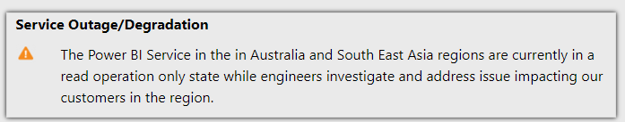 PowerBI Service not responding - Microsoft Fabric Community