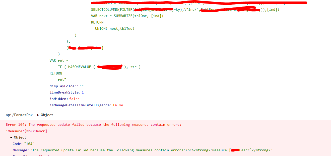 Solved: Dax formatting generates error in BRAVO+DAX Studio - Microsoft ...