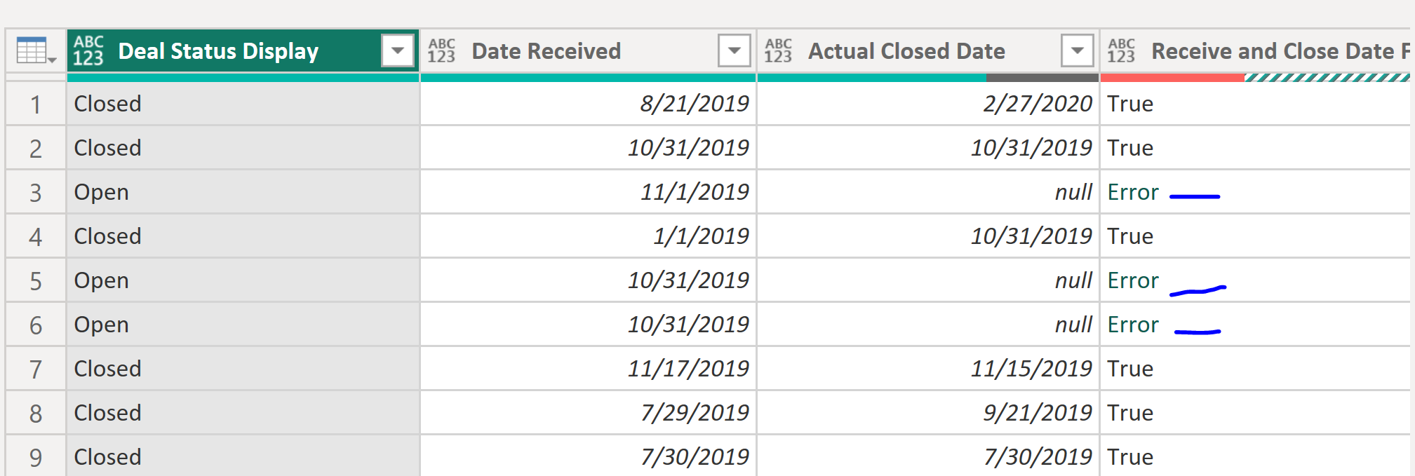 M Query Returns Error for Calculated column refere... - Microsoft ...
