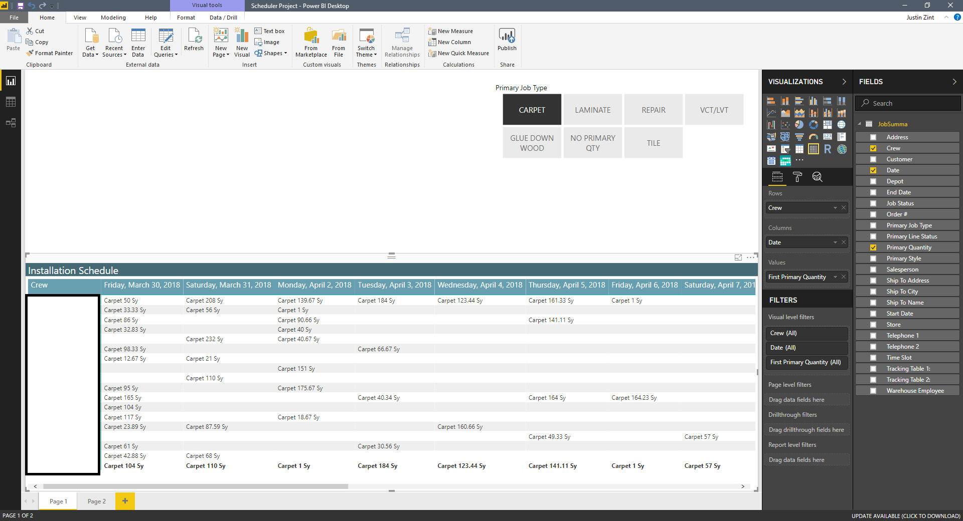 Displaying multiple values in a Matrix problem. - Microsoft Fabric ...