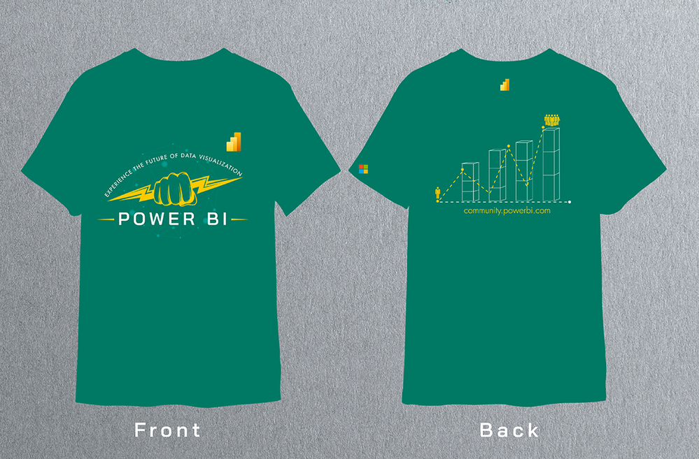 Power BI Green T shirt 2023