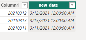 Solved: Column DATE from column (20310312) - Microsoft Fabric Community