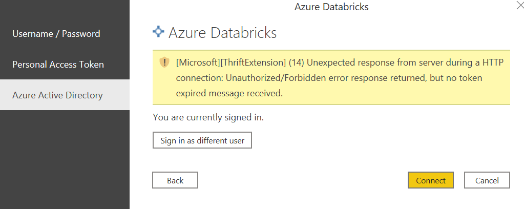 Connect to Azure Databricks Using Active Directory - Microsoft Fabric ...