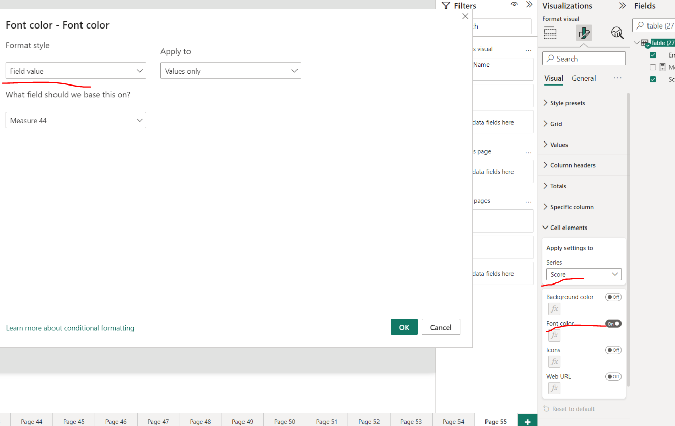 Re: Conditional formatting - Microsoft Fabric Community