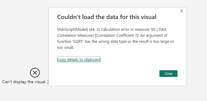 TRICY - DAX Measure Error - Microsoft Fabric Community
