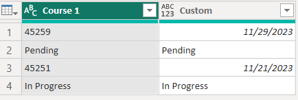 Solved: How change Coumns to date type but keep existing t ...