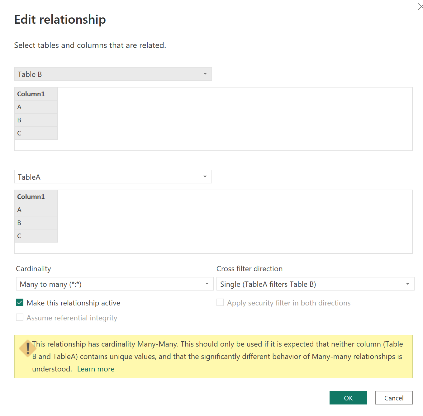 Power BI Desktop, Model View - relationship's cros... - Microsoft ...