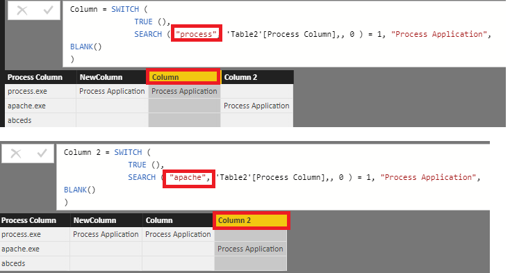 Solved: Using Search function within Switch - Microsoft Fabric Community