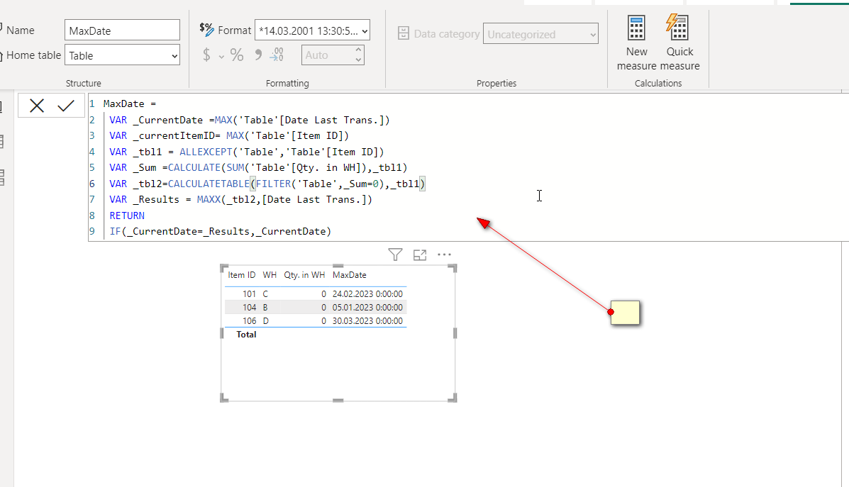 Solved: Get the most recent transaction date - Microsoft Fabric Community