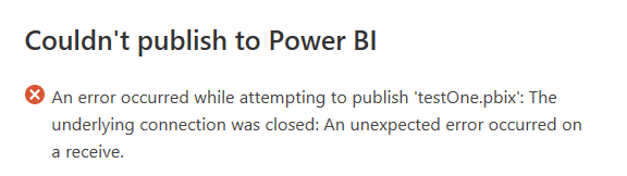 Solved: Can't publish to workspace - Microsoft Fabric Community