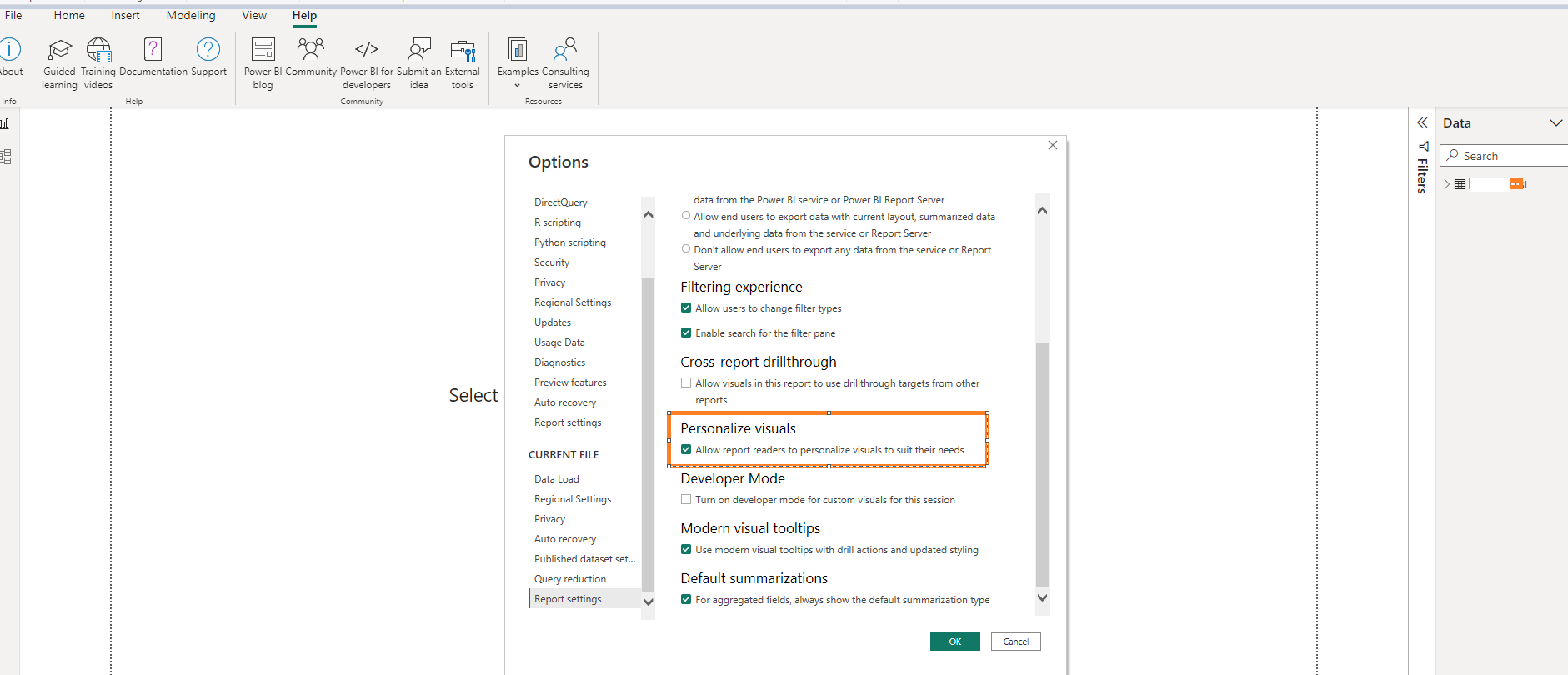 Visualizations pane is missing in PowerBi desktop... - Microsoft Fabric ...