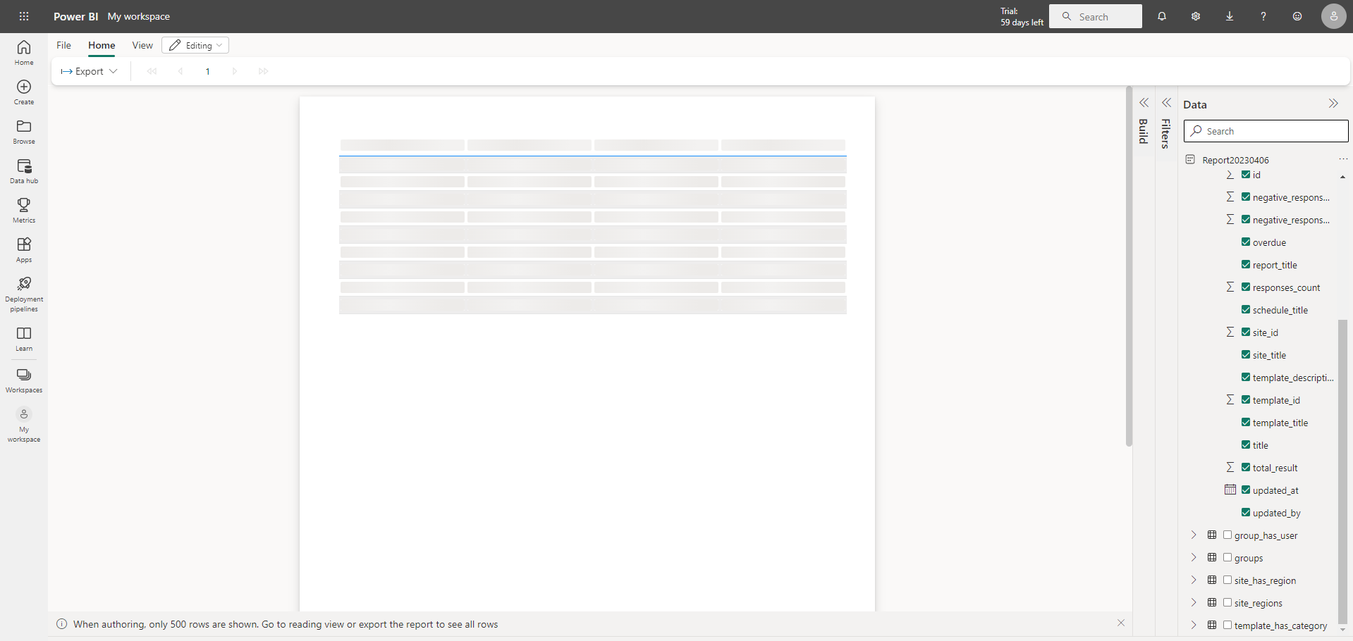 Paginated Reports never load 10+ columns - Microsoft Fabric Community