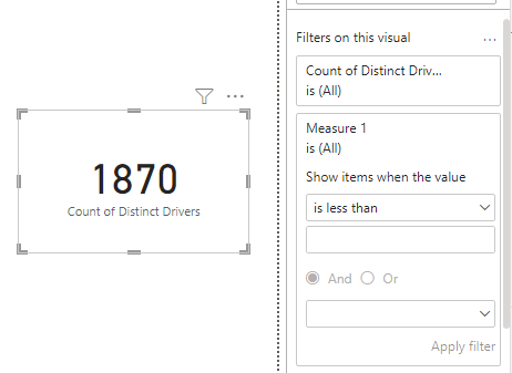 Distinct Count for a card visual based on a measur... - Microsoft ...