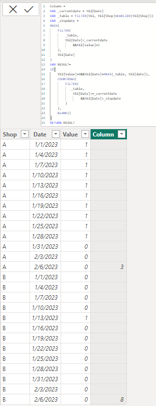 Calculate in row - Microsoft Fabric Community
