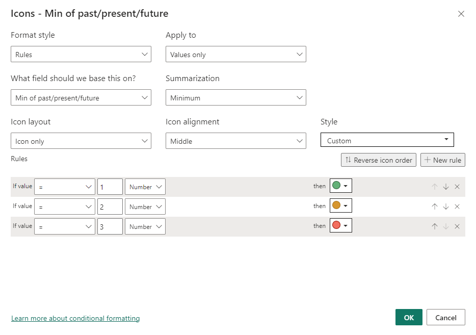 Conditional Formatting on ROWS in Matrix Table (no... - Microsoft ...