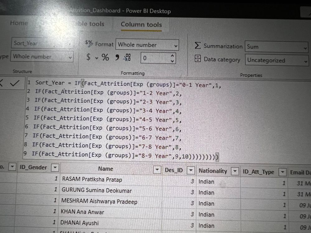 DAX used to create calculated column in Fact Table