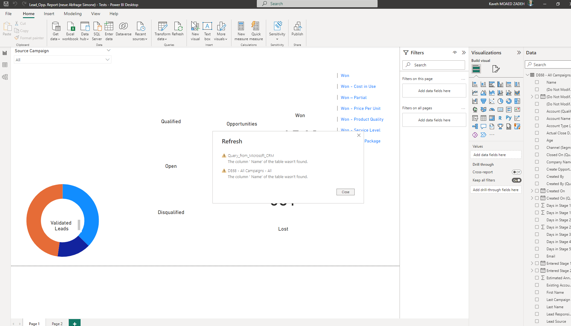 Refreshing data from connected dynamic worksheet - Microsoft Fabric ...