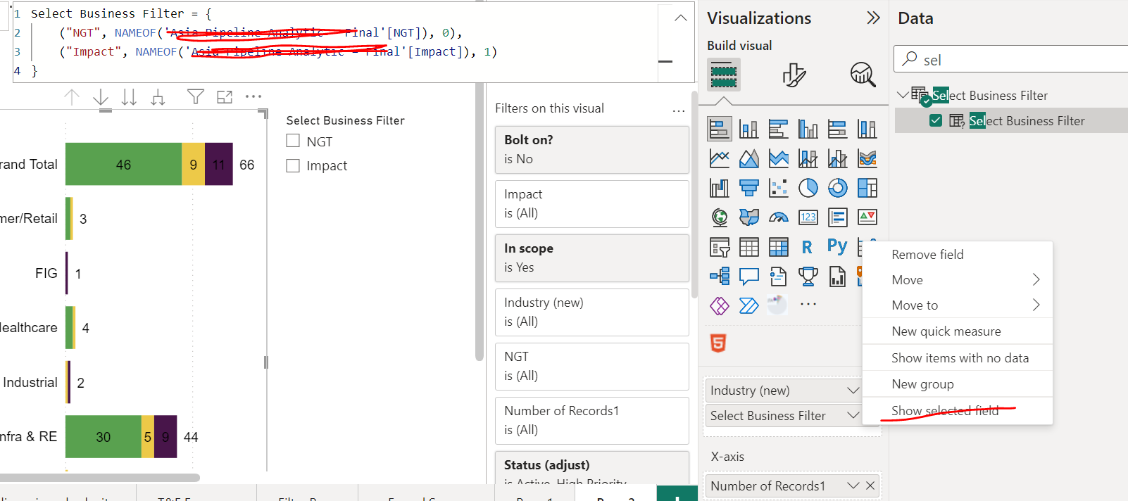 Filter creation in Power BI - Microsoft Fabric Community