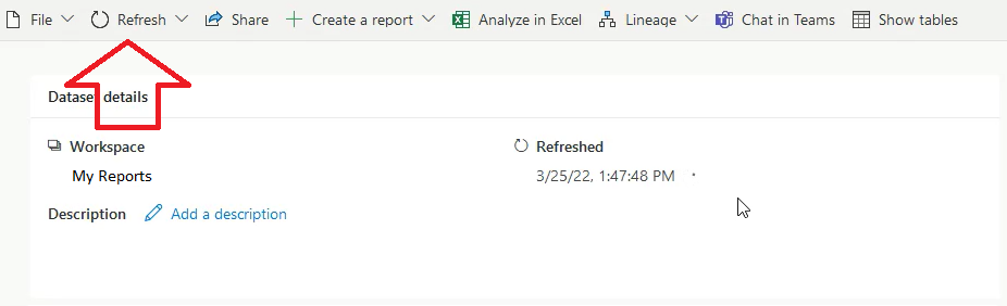 Missing data refresh option - Microsoft Fabric Community