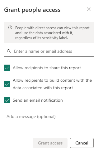 When I try to give a user direct access to the rep... - Microsoft ...