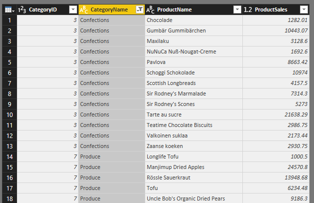 Query Editor column filter does not work with mult... - Microsoft ...