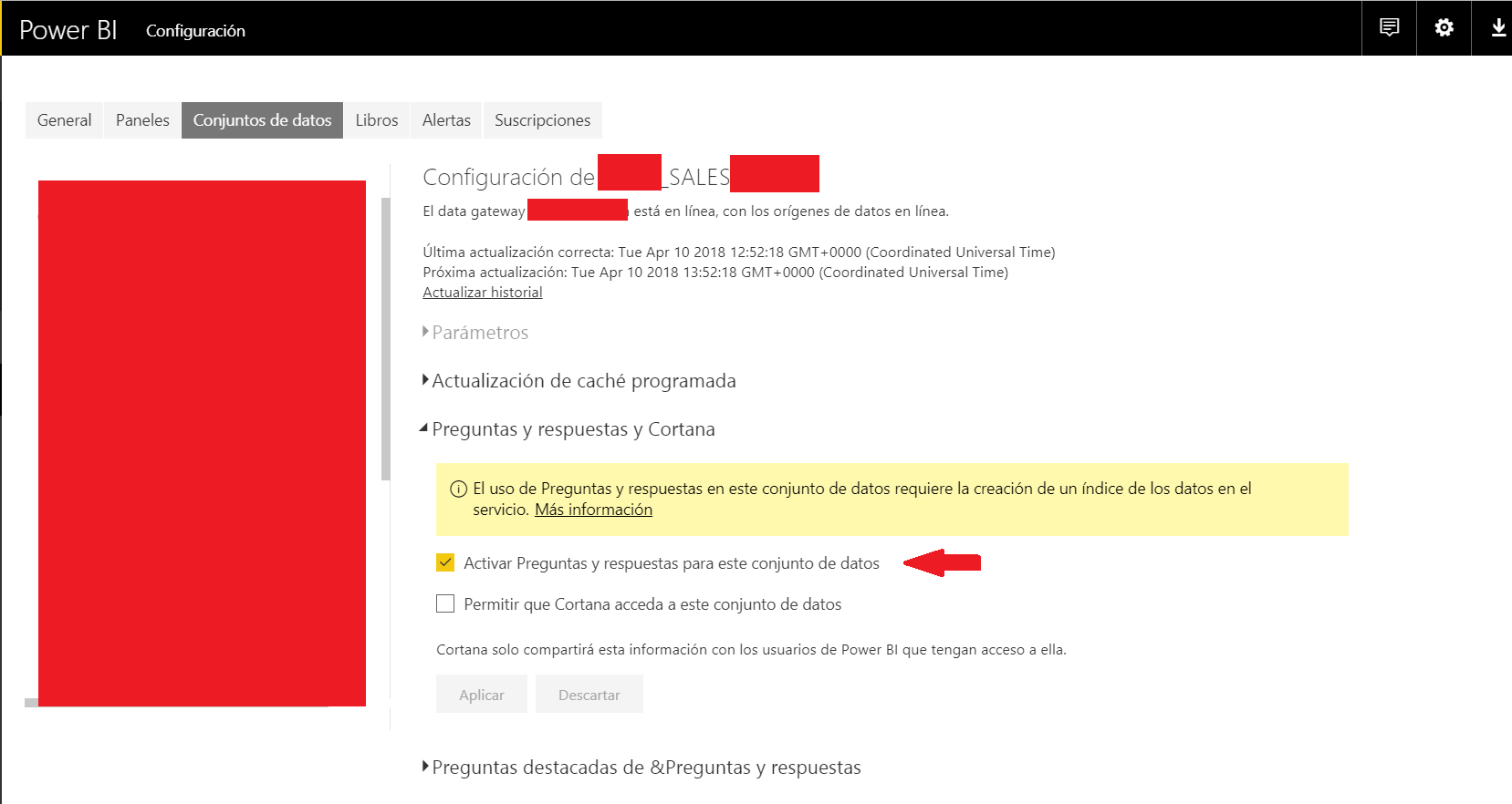 Solved: Q&A not working - Microsoft Fabric Community
