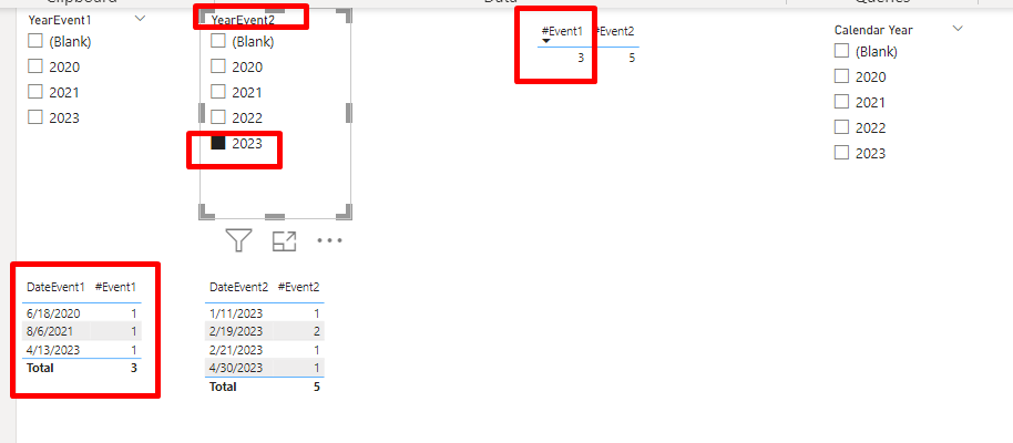 Use Calendar Date to filter dates in various date ... - Microsoft ...