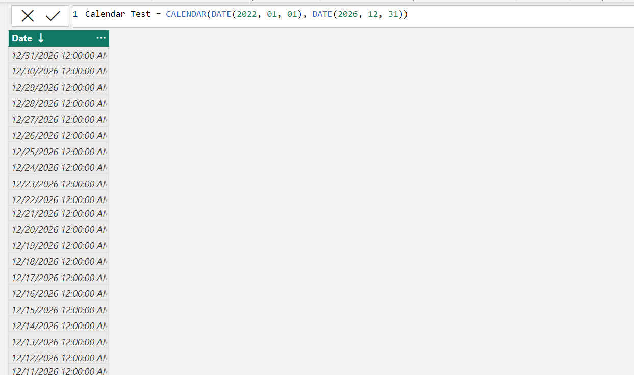 Solved: Calendar Function only creates 18 Months - Microsoft Fabric ...