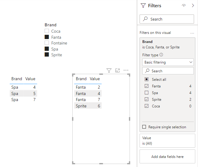 Apply specific fields from filter to visual - Microsoft Fabric Community
