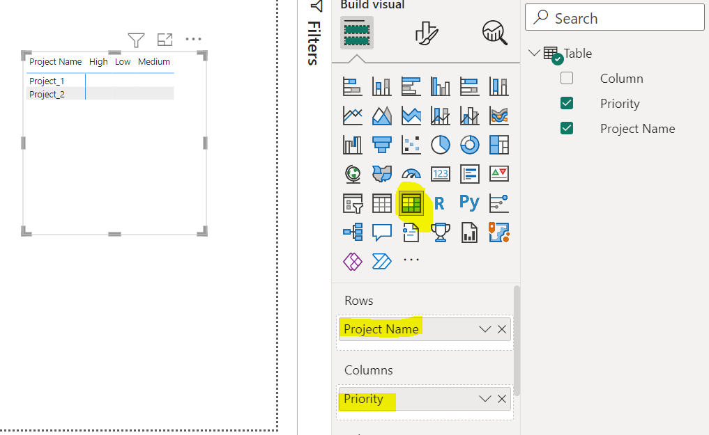 Solved: Table/Matrix Visualization - Microsoft Fabric Community