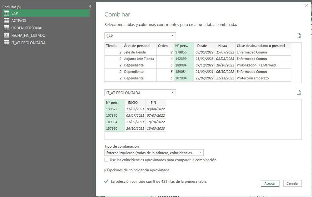 consulta nueva con SAP como primera y IT_AT PROLONGADA como segunda