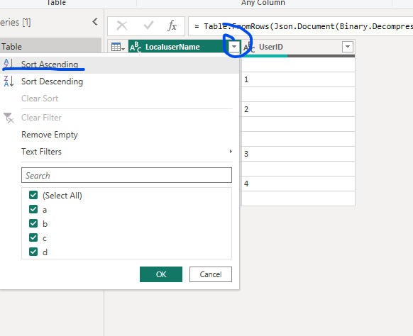 Solved: How to fill blanks with values from same table - Microsoft ...