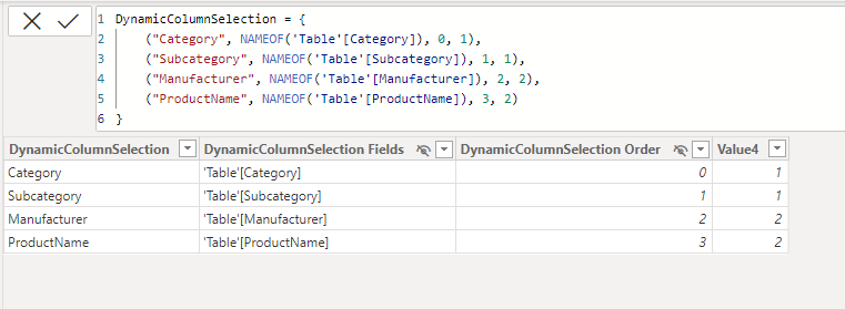 Solved: column based on selection - Microsoft Fabric Community